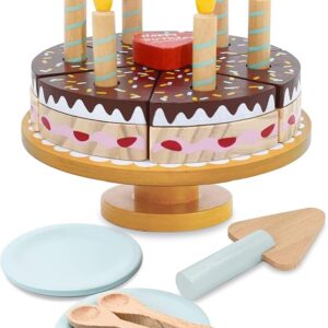 juguete de pastel de cumpleaños de madera - wooden birthday cake toy